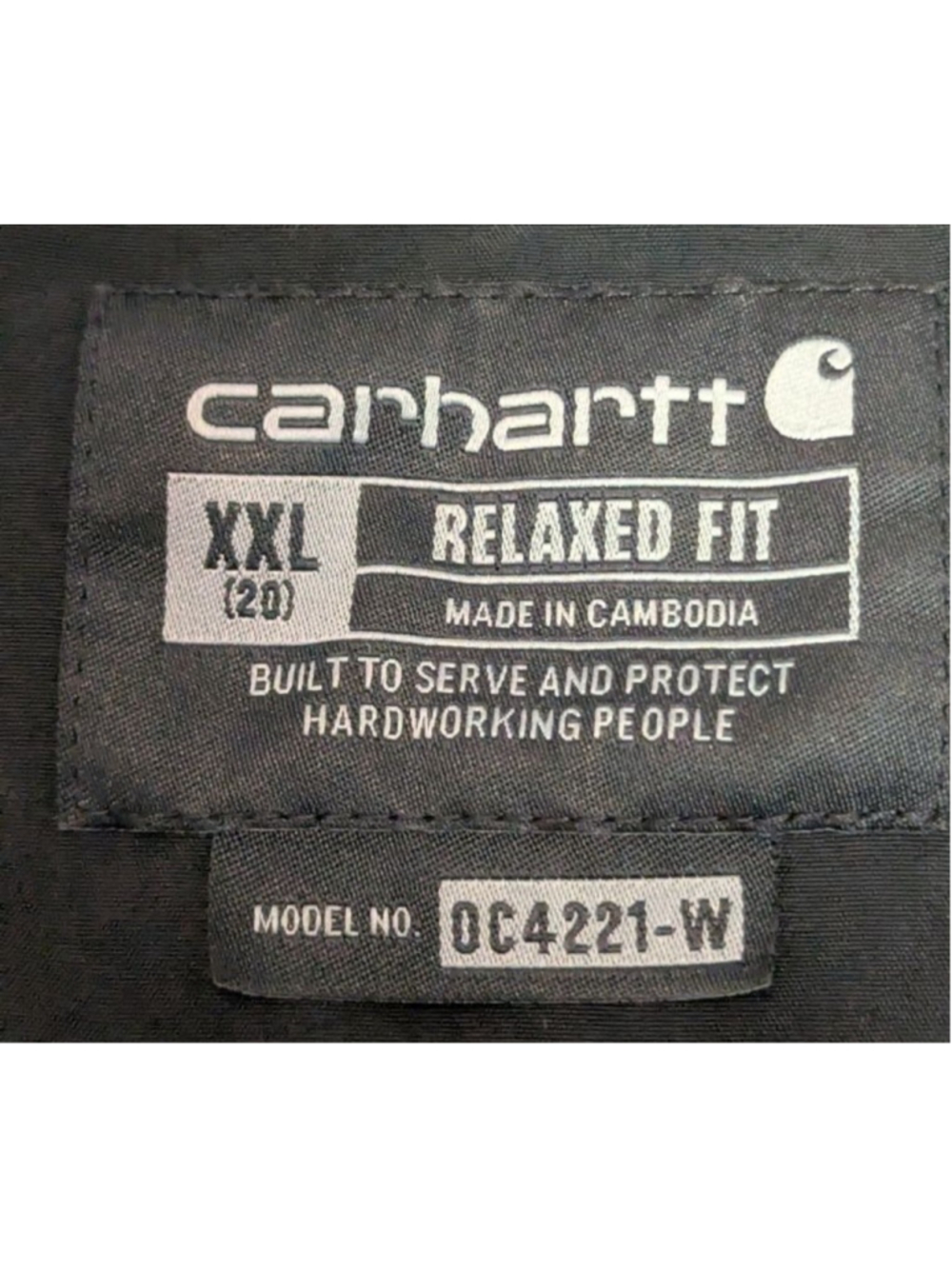 Women's Carhartt Black Relaxed Fit Hooded Jacket XXL - Picture 3 of 14